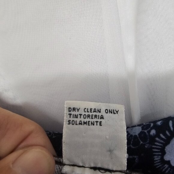 Molly Malloy Blue Floral Jumpsuit Cropped Cottagecore Boho 10P - Picture 11 of 12